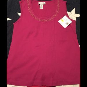 Pink Sleeveless shirt